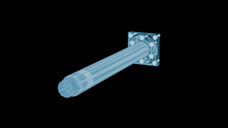 Holographic wireframe view of Remus